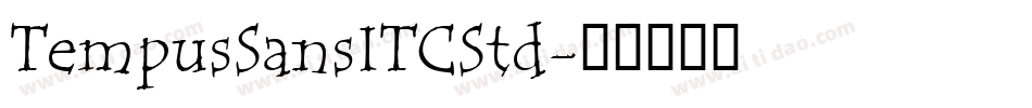 TempusSansITCStd字体转换
