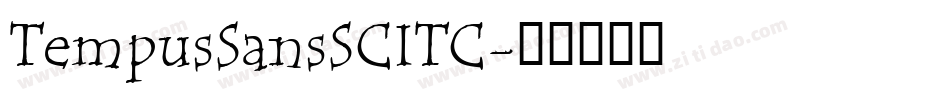 TempusSansSCITC字体转换