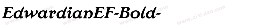 EdwardianEF-Bold字体转换