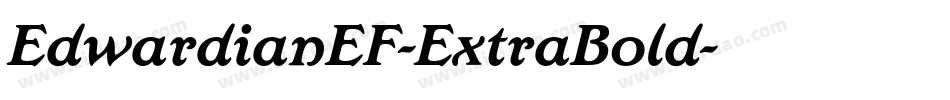 EdwardianEF-ExtraBold字体转换