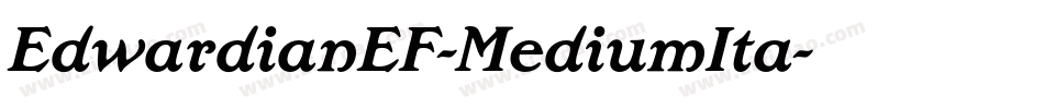 EdwardianEF-MediumIta字体转换