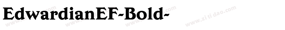 EdwardianEF-Bold字体转换
