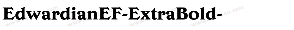 EdwardianEF-ExtraBold字体转换