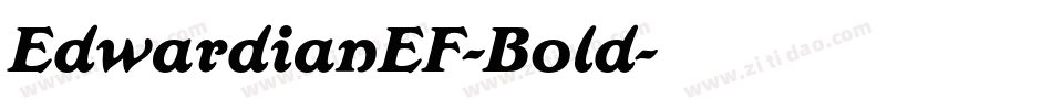 EdwardianEF-Bold字体转换