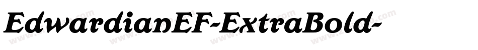 EdwardianEF-ExtraBold字体转换