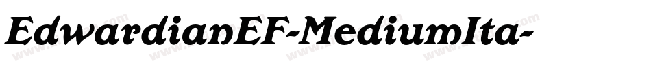 EdwardianEF-MediumIta字体转换