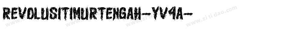 RevolusiTimurTengah-Yv4a字体转换