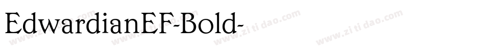EdwardianEF-Bold字体转换