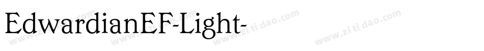 EdwardianEF-Light字体转换