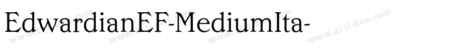 EdwardianEF-MediumIta字体转换