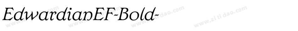 EdwardianEF-Bold字体转换