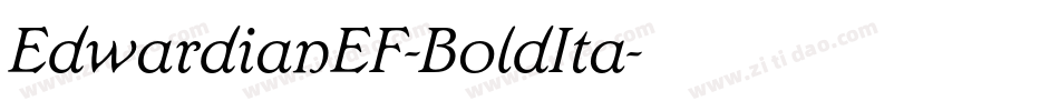EdwardianEF-BoldIta字体转换
