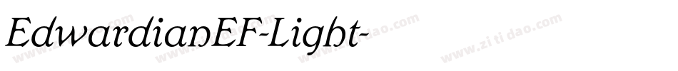 EdwardianEF-Light字体转换