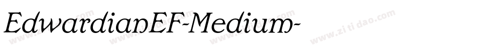 EdwardianEF-Medium字体转换