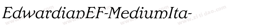 EdwardianEF-MediumIta字体转换