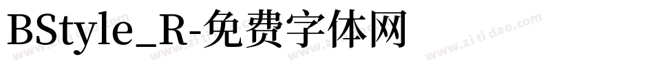 BStyle_R字体转换