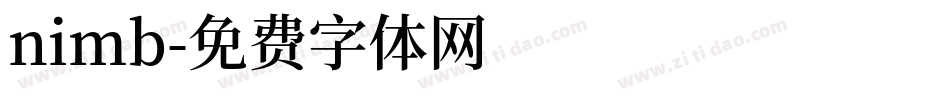 nimb字体转换