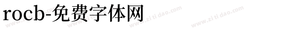 rocb字体转换