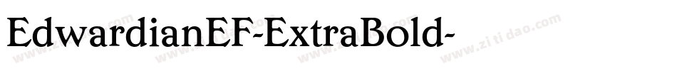 EdwardianEF-ExtraBold字体转换