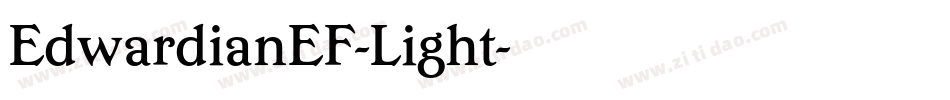 EdwardianEF-Light字体转换