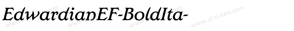 EdwardianEF-BoldIta字体转换