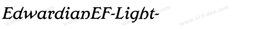 EdwardianEF-Light字体转换