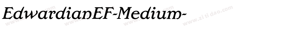 EdwardianEF-Medium字体转换