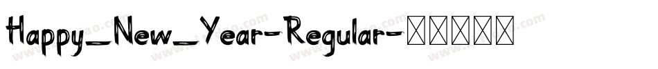 Happy_New_Year-Regular字体转换