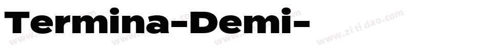 Termina-Demi字体转换