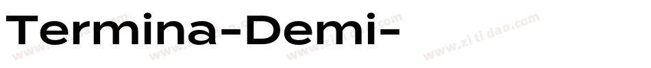 Termina-Demi字体转换