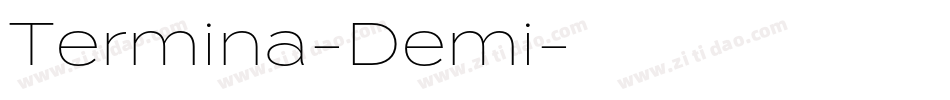 Termina-Demi字体转换