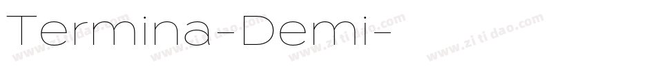 Termina-Demi字体转换