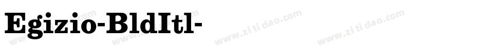 Egizio-BldItl字体转换