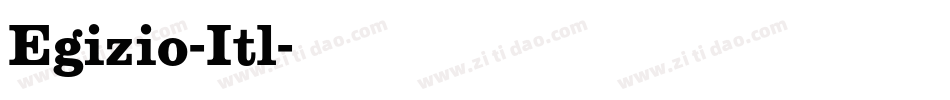Egizio-Itl字体转换