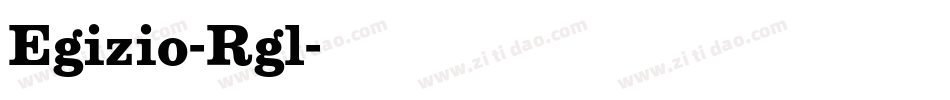 Egizio-Rgl字体转换