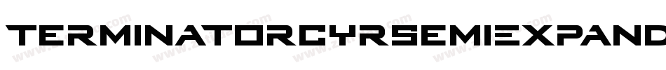 TerminatorCyrSemiExpandedBold-7dK字体转换 TerminatorCyrSemiExpandedBold-7dK字体转换