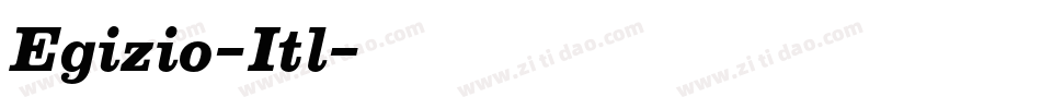 Egizio-Itl字体转换