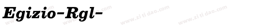 Egizio-Rgl字体转换