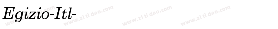 Egizio-Itl字体转换