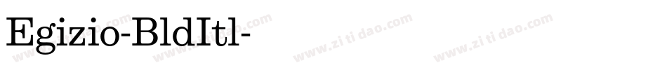 Egizio-BldItl字体转换