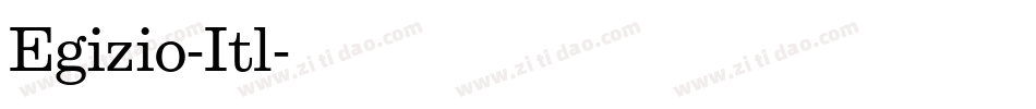 Egizio-Itl字体转换