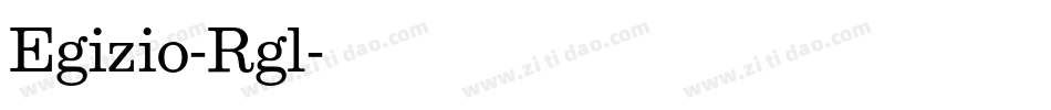 Egizio-Rgl字体转换