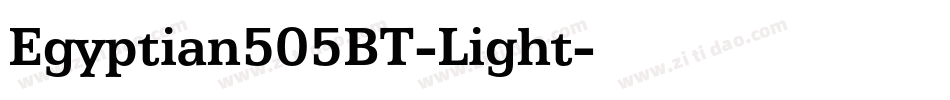 Egyptian505BT-Light字体转换