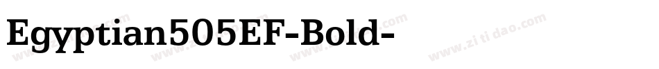 Egyptian505EF-Bold字体转换