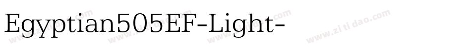 Egyptian505EF-Light字体转换