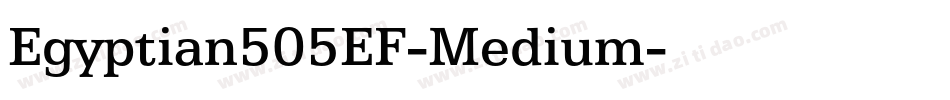 Egyptian505EF-Medium字体转换