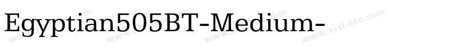 Egyptian505BT-Medium字体转换