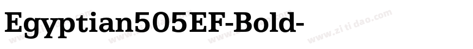 Egyptian505EF-Bold字体转换