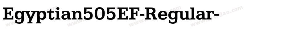 Egyptian505EF-Regular字体转换