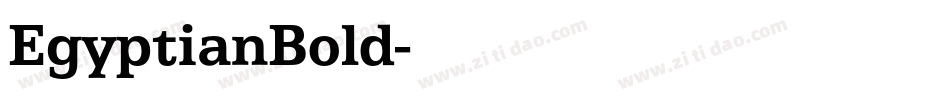EgyptianBold字体转换